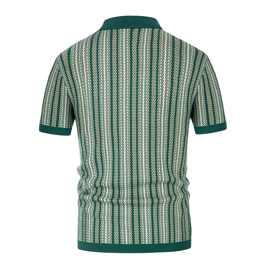 Men's Summer Fashion Knitted Short Sleeve Shirt DTT25071020