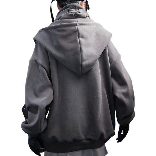 Men's Lightweight Casual Blended Hooded Fake Two-Piece Jacket 9907264651448