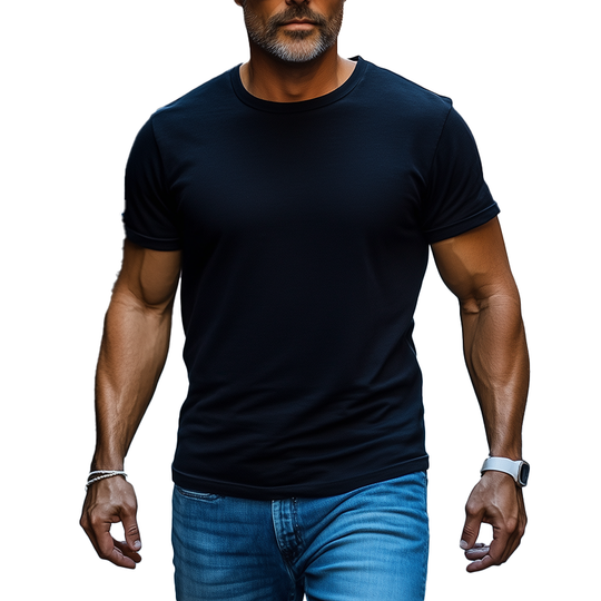 Men's Summer Basic Solid Color Cotton Short Sleeve T-Shirt DTT25072517