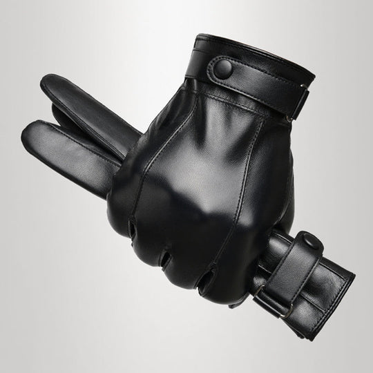 Daily PU Leather Thickened Driving Full Finger Glove 9888555729080