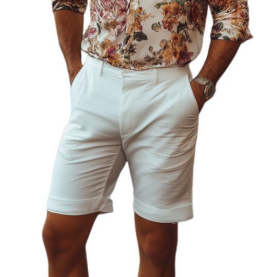 Men's Classic Casual Skin-Friendly Resort Style Cotton Shorts 9918991630520