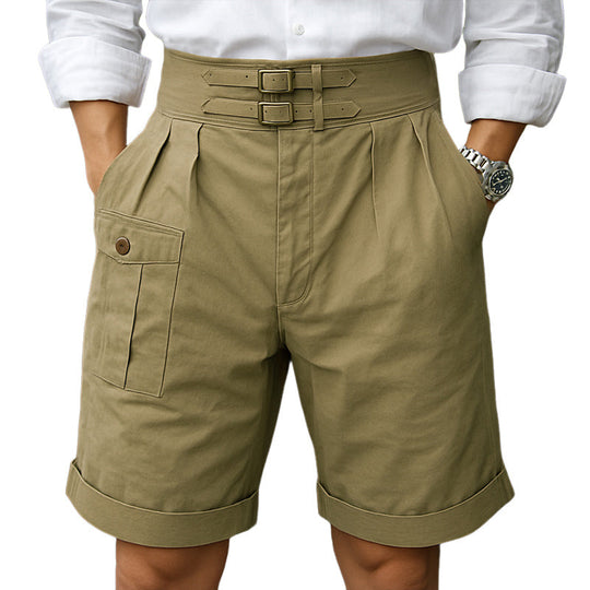 Men's Summer British Style Work Cargo Shorts DTT25060408