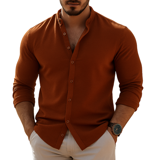 Men's Casual Loose Long Sleeve Shirt DTT25072903