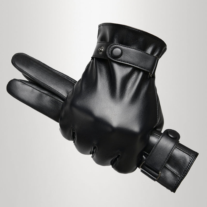 Daily PU Leather Thickened Driving Full Finger Glove 9888555729080