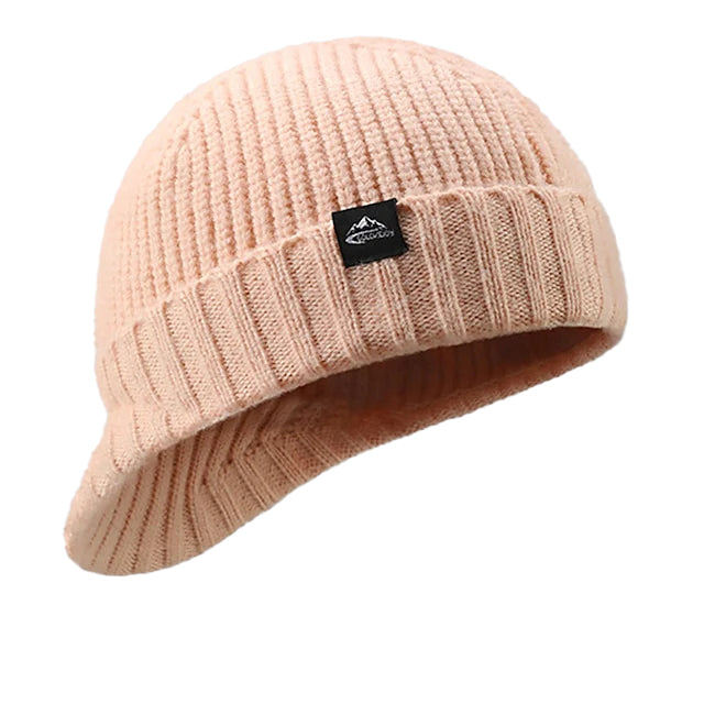 Casual Knit Beanies Short-Brimmed Peaked Cap 9888551600312