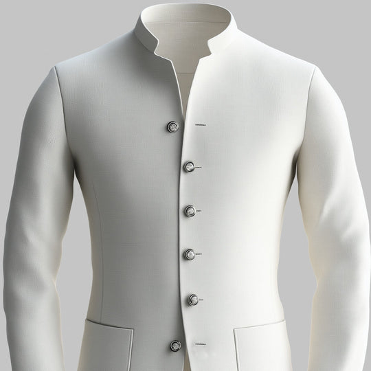 Men's Stand Collar Long Sleeve Single Breasted Patch Pocket Jacket 9953099579576