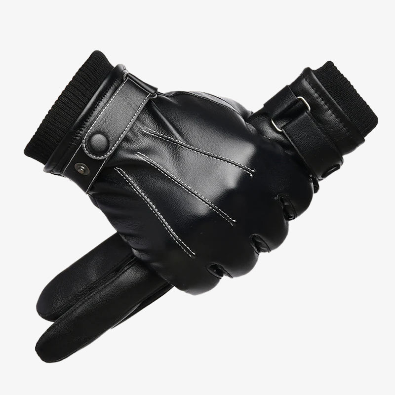 Daily PU Leather Thickened Driving Full Finger Glove 9888555729080