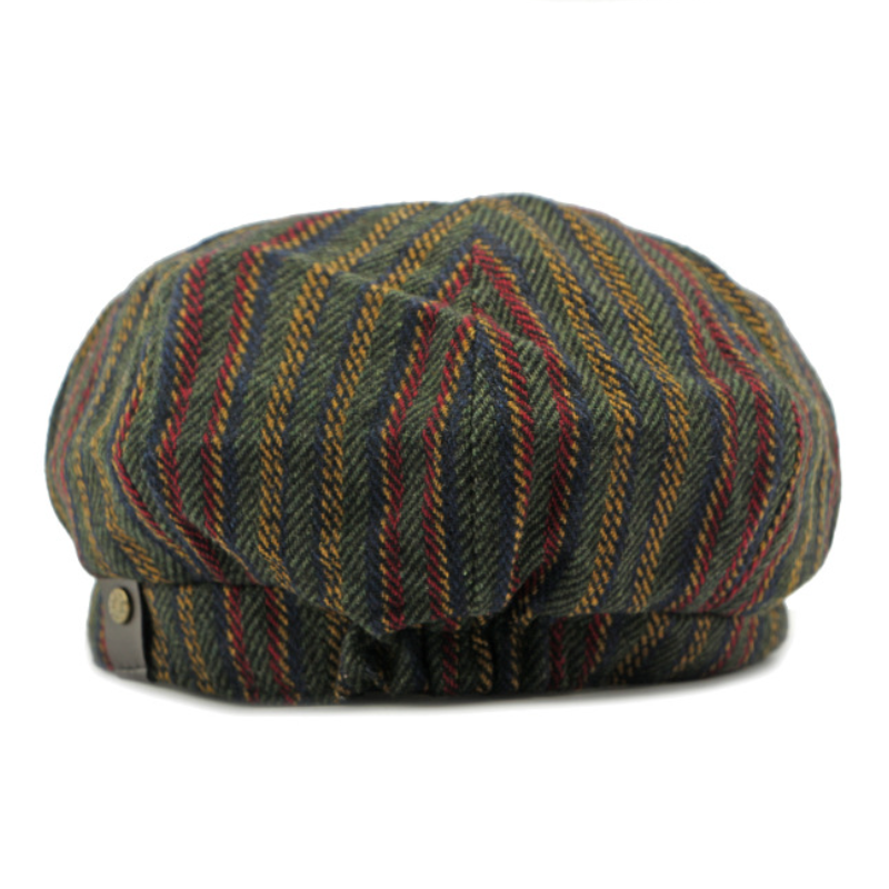 Men's Vintage Bohemian Striped Newsboy Hat 9893976604856