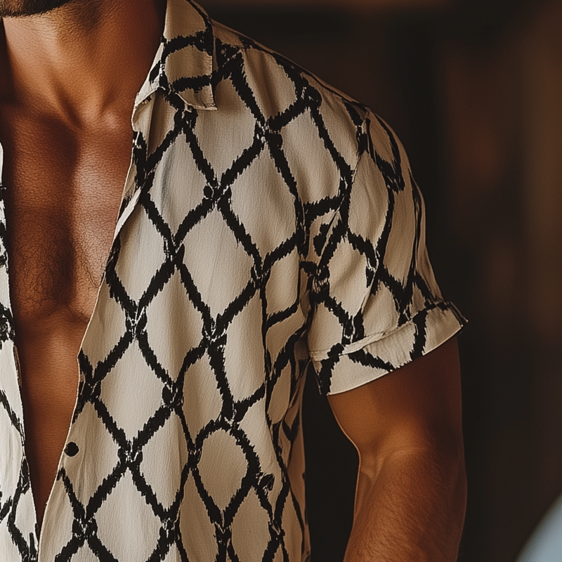 Men's Printed Loose Short Sleeve T-Shirt DTT25062703