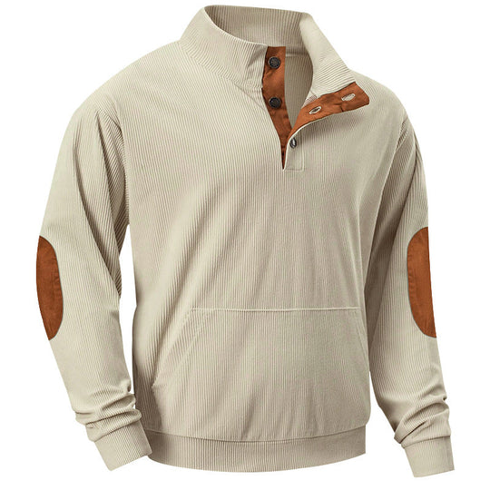 Men's Corduroy Long Sleeve Pocket Hoodie 9879611703480