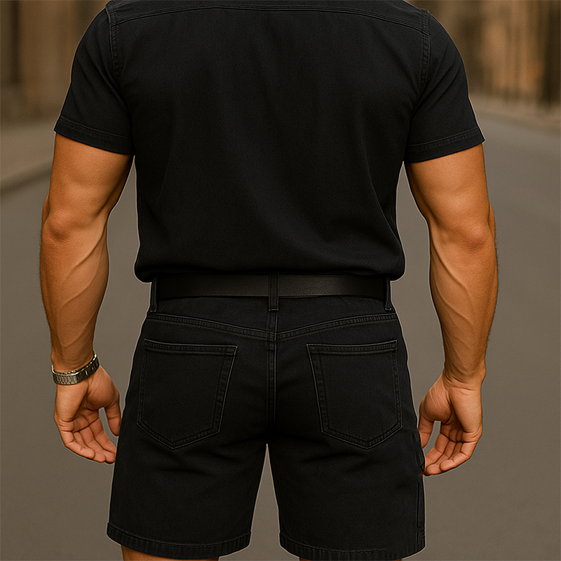 Men's Summer Fashion Patch Casual Denim Shorts DTT25062404
