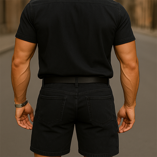 Men's Summer Fashion Patch Casual Denim Shorts DTT25062404