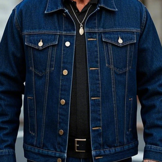 Men's Classic Casual Lapel Denim Jacket 9903259287736