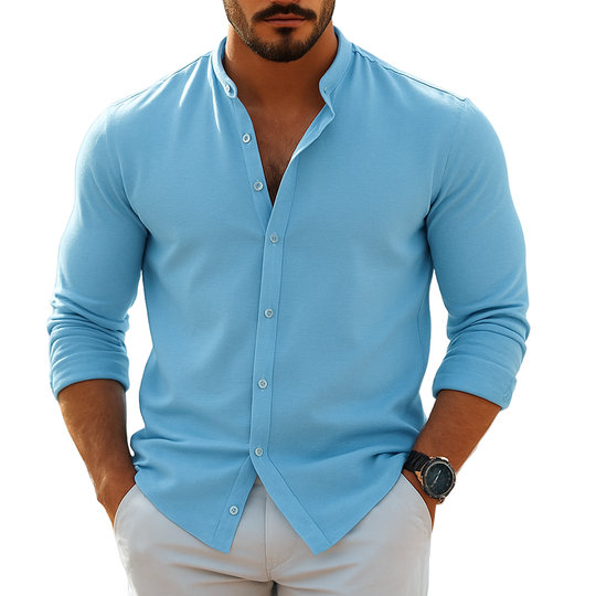 Men's Casual Loose Long Sleeve Shirt DTT25072903