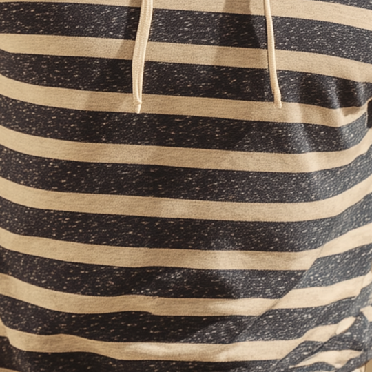 Men's Fashion Striped Print Cotton Blend Hooded Sweatshirt DTT25081807