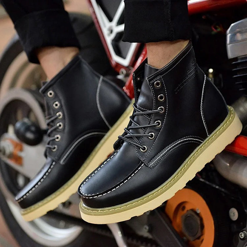 Men's Retro Plus Size Thick Soled Martin Boots 9891526639800