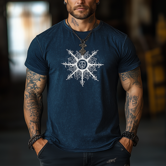 Men's Summer Fashion Printed Cotton Blend Short-Sleeved T-Shirt DTT25062710