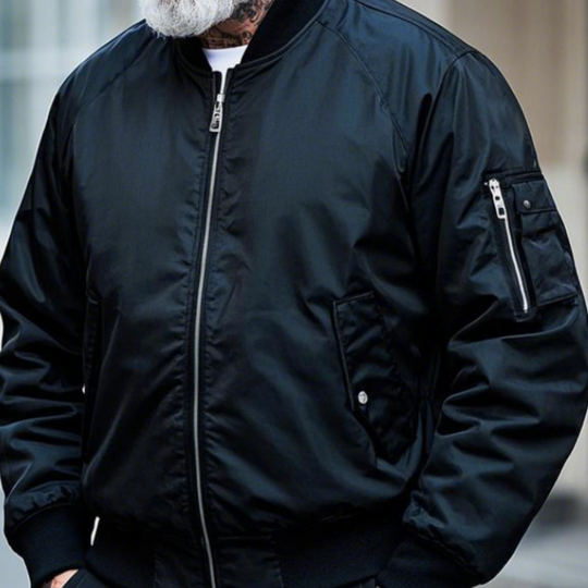 Men's Lightweight Casual Rib Collar Nylon Bomber Jacket 9906106302648