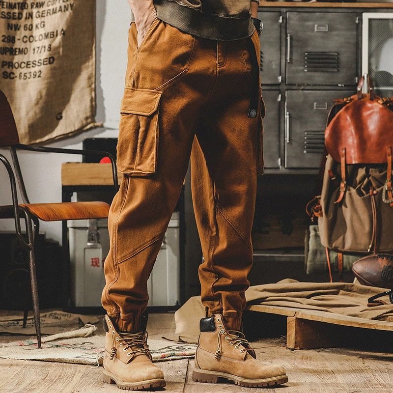 Men's Vintage Workman's Multi-pocket Pants 9884519891128