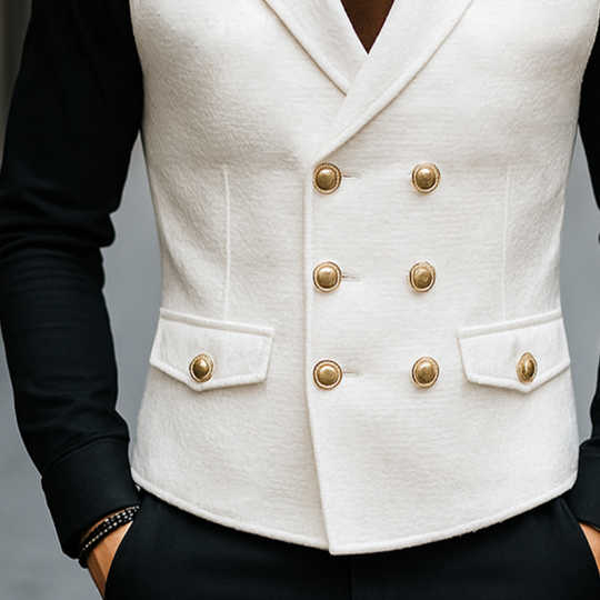 Men's Vintage Casual Double Breasted Vest DTT25072414