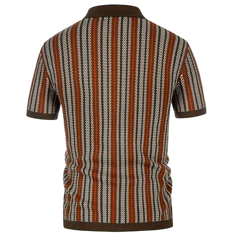 Men's Summer Fashion Knitted Short Sleeve Shirt DTT25071020