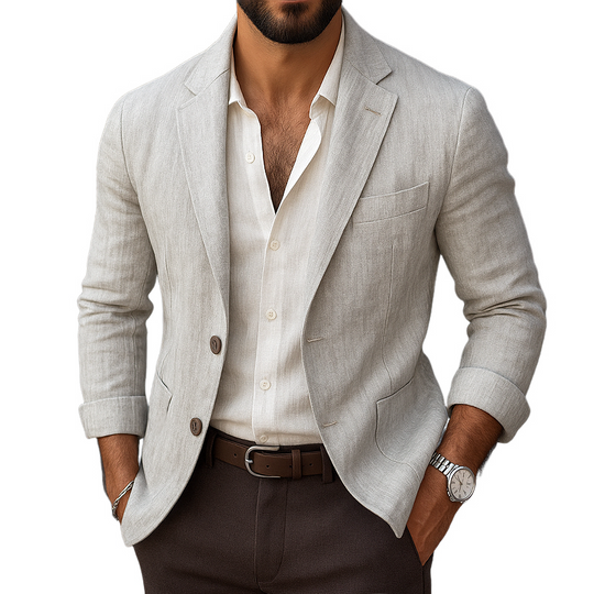 Men's Fashion Notch Lapel Two Buttons Casual Blazer DTT25072316