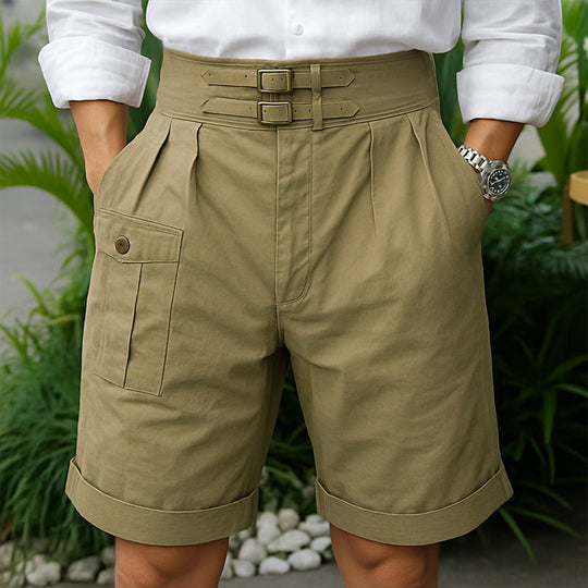 Men's Summer British Style Work Cargo Shorts DTT25060408