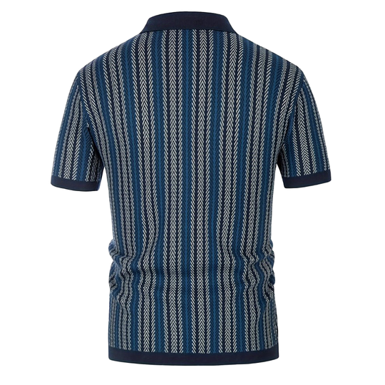 Men's Summer Fashion Knitted Short Sleeve Shirt DTT25071020