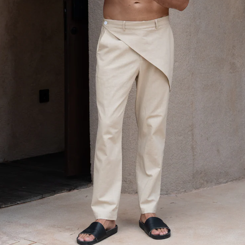 Men's Spring And Summer Fashion Cotton Blended Design Casual Pants DTT25070912