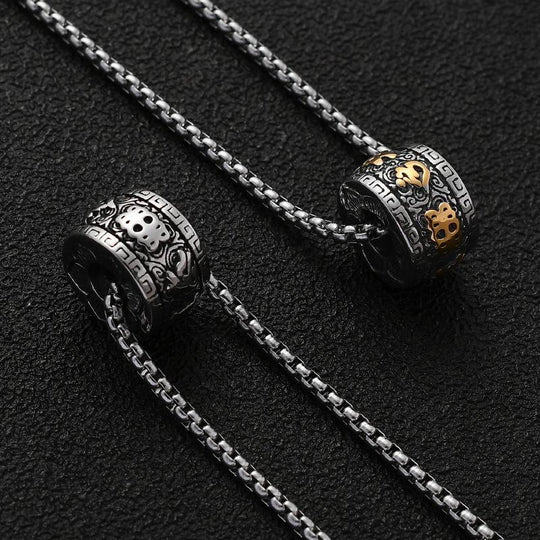 Retro Leisure Cloud Cylindrical Necklace 9274168311992
