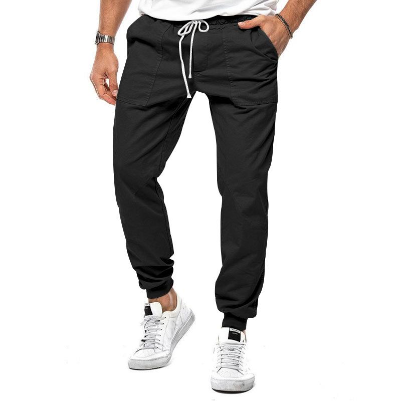 Men's Casual Solid Color Cargo Pants 9261763231928