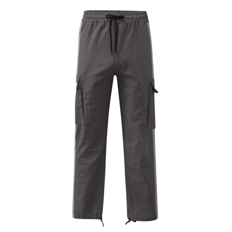 Men's Drawstring Drawstring Pocket Color Block Trousers 9261763363000