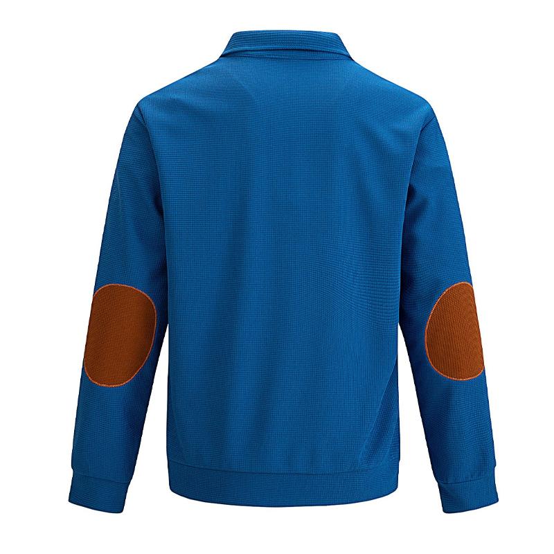 Men's Outdoor Casual Stand Collar Waffle Sweatshirt 9267507626168
