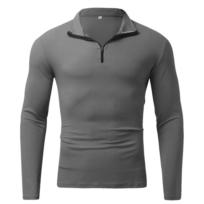 Men's Turtleneck POLO Zip Sweatshirt 9262181089464