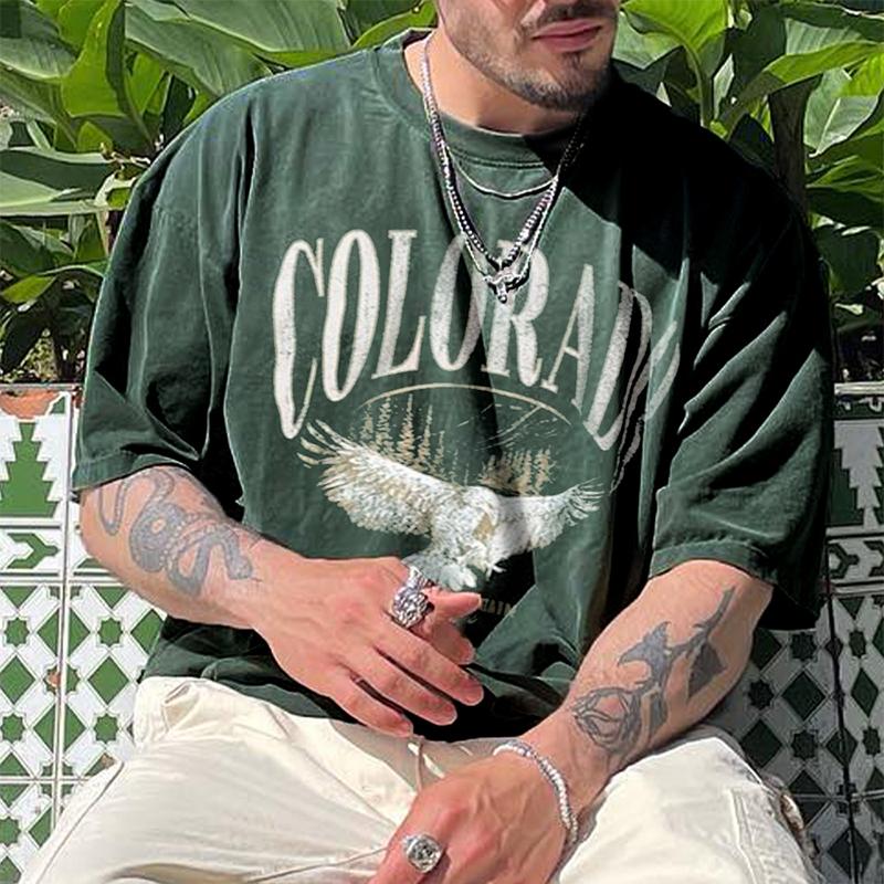 Men's Casual Letter Print T-shirt 9261135397048