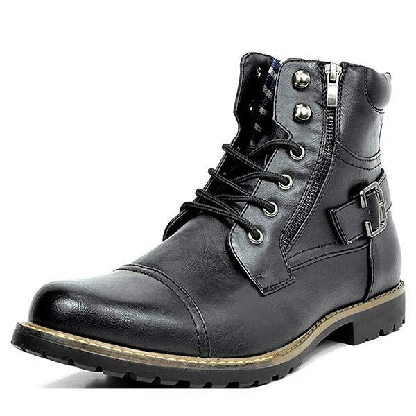 MEN'S METAL DOUBLE ZIP RIDER BOOTS 9261846266040