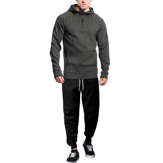 Men's Casual Sports Hooded Sweatshirt and Pants Set 9260834324664