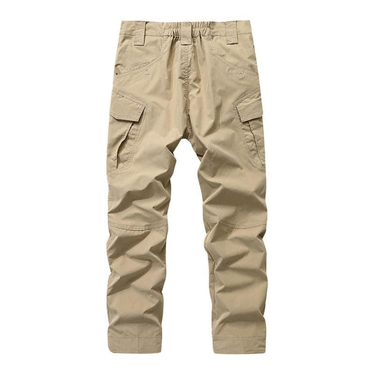 Men's Casual Solid Color Multi-Pocket Straight Leg Cargo Pants 9261765951672