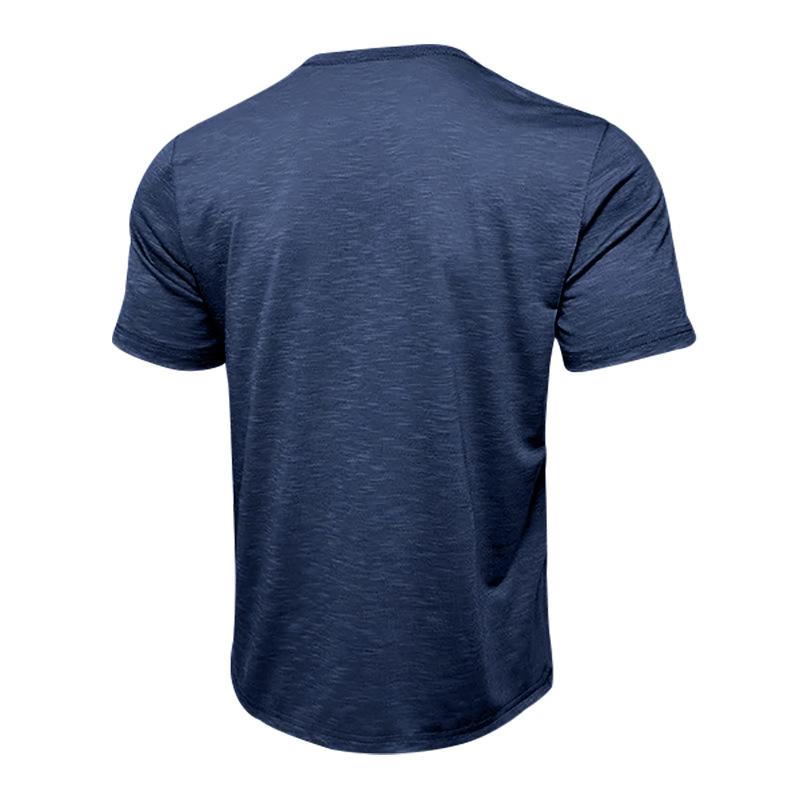 Men's Casual Henley Collar Short Sleeve T-Shirt 9261122551992