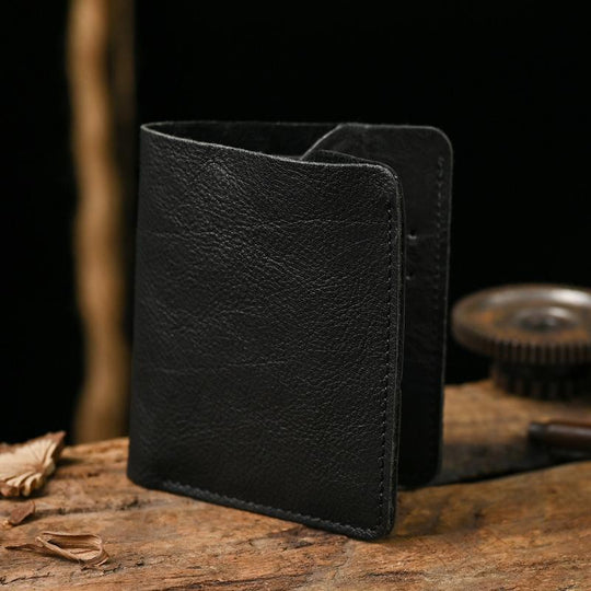 Men's Vintage Top Layer Cowhide Distressed Wrinkled Wallet 9880240095416