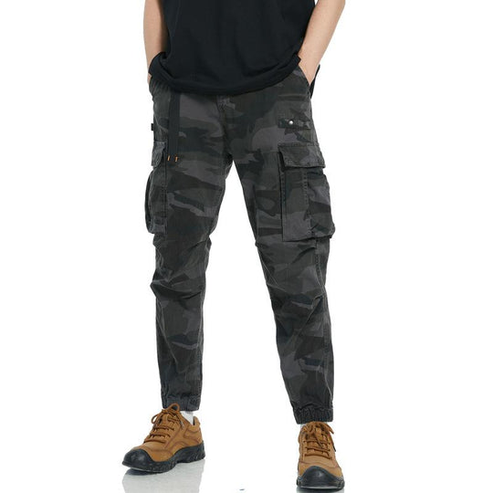 Men's Retro Casual Camouflage Multi-Pocket Outdoor Cargo Pants 9261769556152