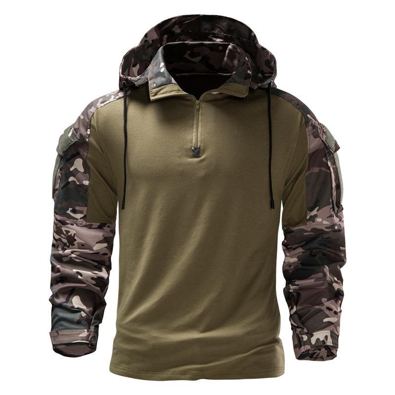 Men's Outdoor Wear-resistant Sports Camouflage Hooded Sweatshirt Jacket 9261111476408
