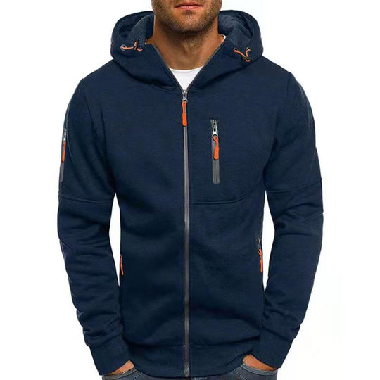Men's Zipper Cardigan Hooded Sweatshirt Jacket 9261077561528