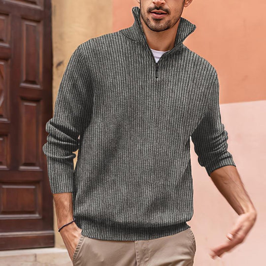 Men's Turtleneck POLO Zip Sweatshirt 9262181089464