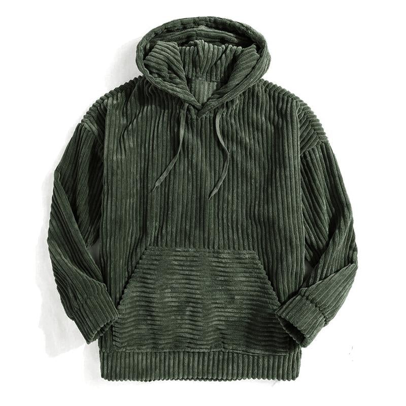 Men's Thickened Corduroy Hoodie 9268190216376