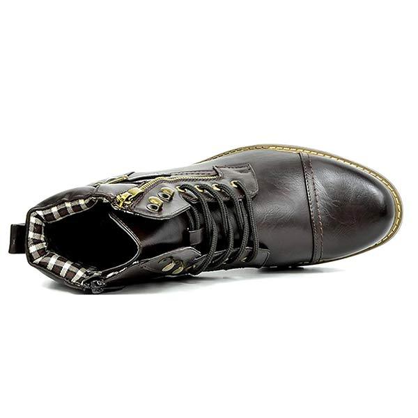 MEN'S METAL DOUBLE ZIP RIDER BOOTS 9261846266040