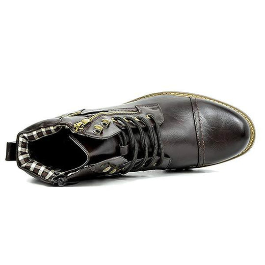 MEN'S METAL DOUBLE ZIP RIDER BOOTS 9261846266040