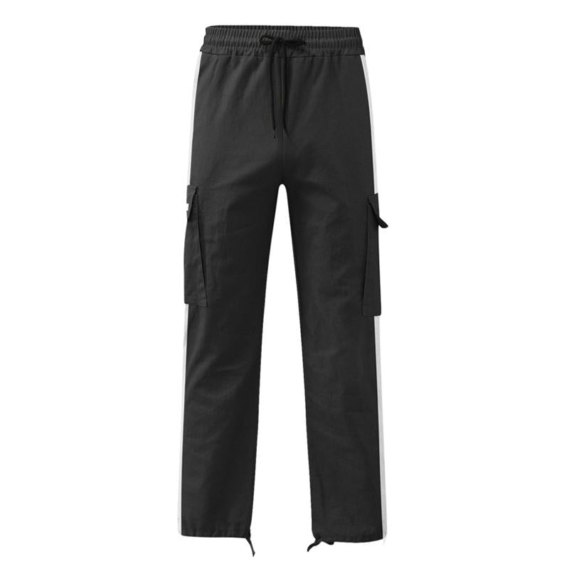 Men's Drawstring Drawstring Pocket Color Block Trousers 9261763363000