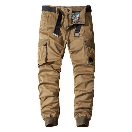 Men's Solid Color Multi-pocket Cargo Pants 9261768179896