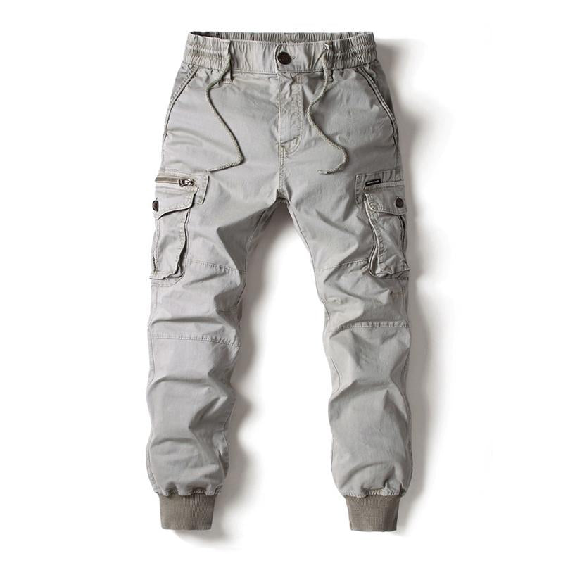 Men's Casual Outdoor Multi-Pocket Elastic Waist Cargo Pants 9261763035320
